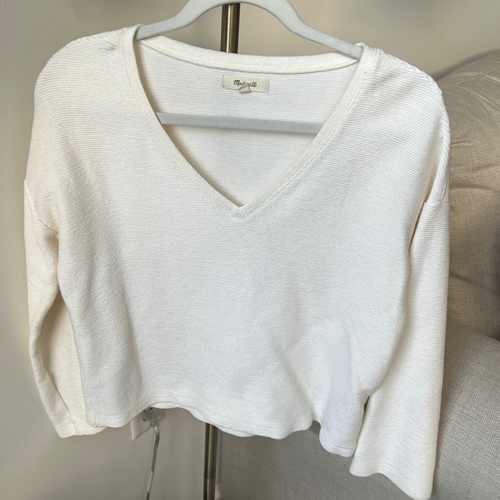 Madewell Textured Balloon Sleeve Blouse